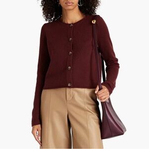 Vince Wool & Cashmere Blend Button Front Cardigan Size Large